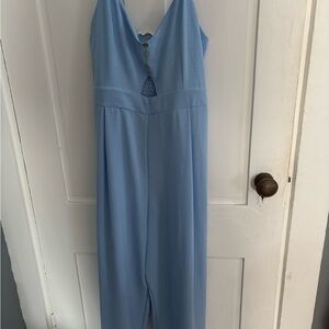 NWT Sasha Light Blue Sleeveless Jumpsuit